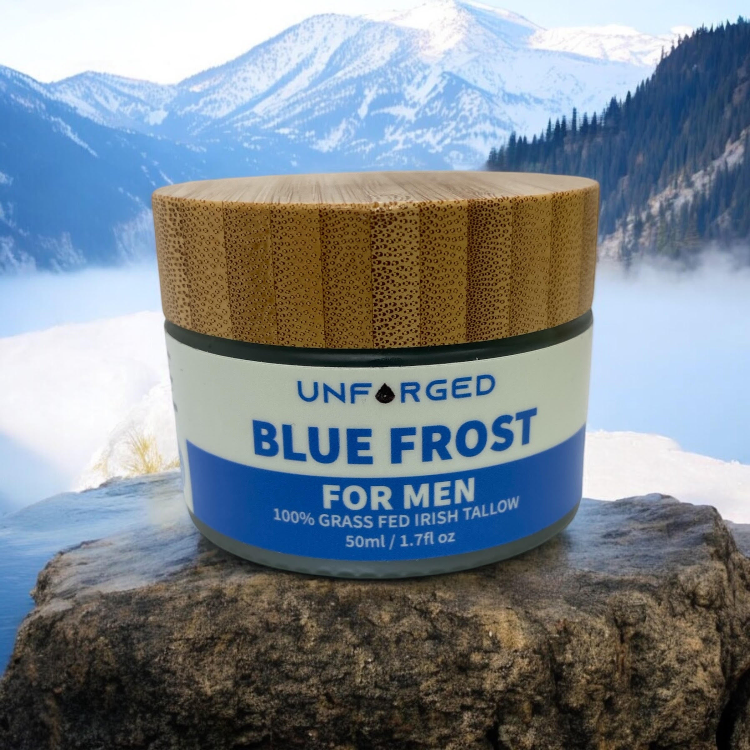 Blue Frost – Premium Grass-Fed Tallow Face Cream for Men (50ml)